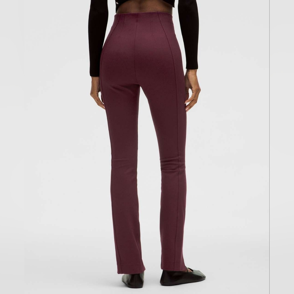 NWT 💎 Lululemon Stretch Knit High-Rise Pull-On Pant *Regular Garnet Size XXS